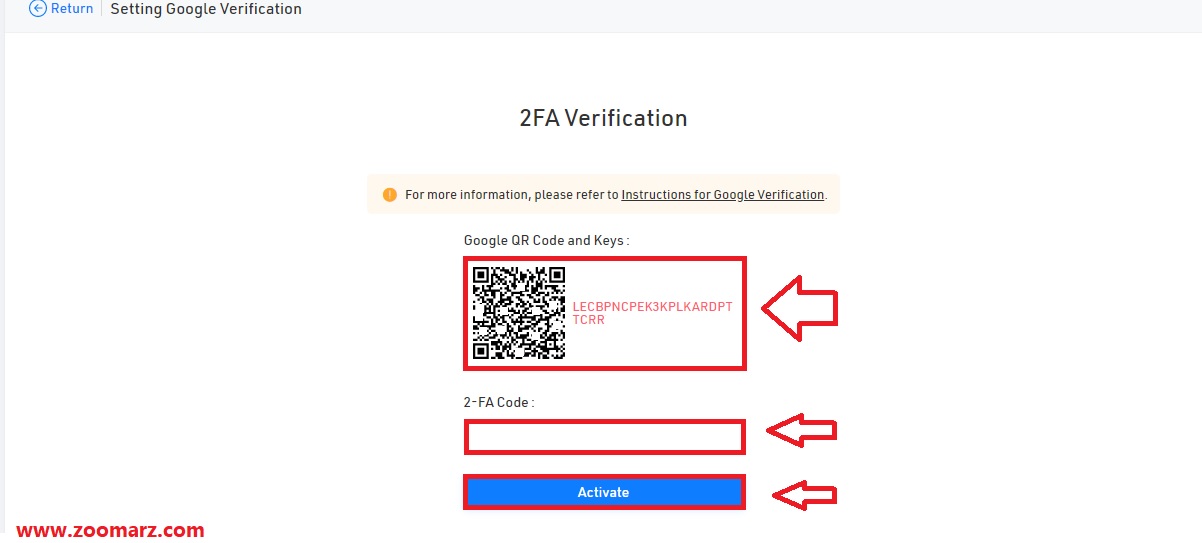 با کلیک روی گزینه Activate آن را فعال نمایید