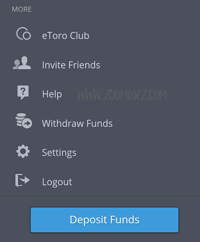 منو more در etoro