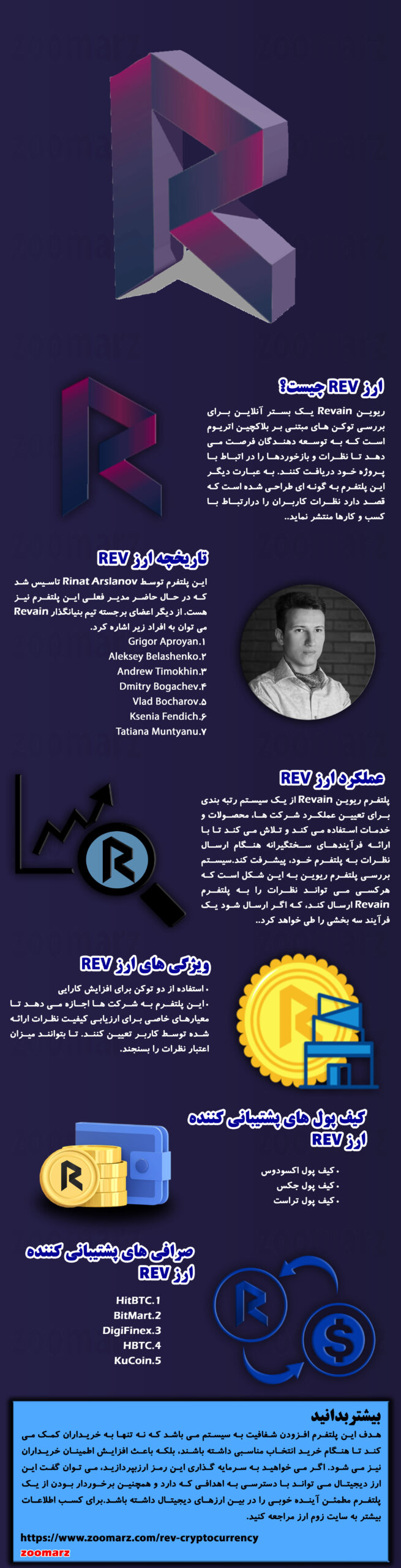 اینفوگرافیک ارز دیجیتال ریوین REV