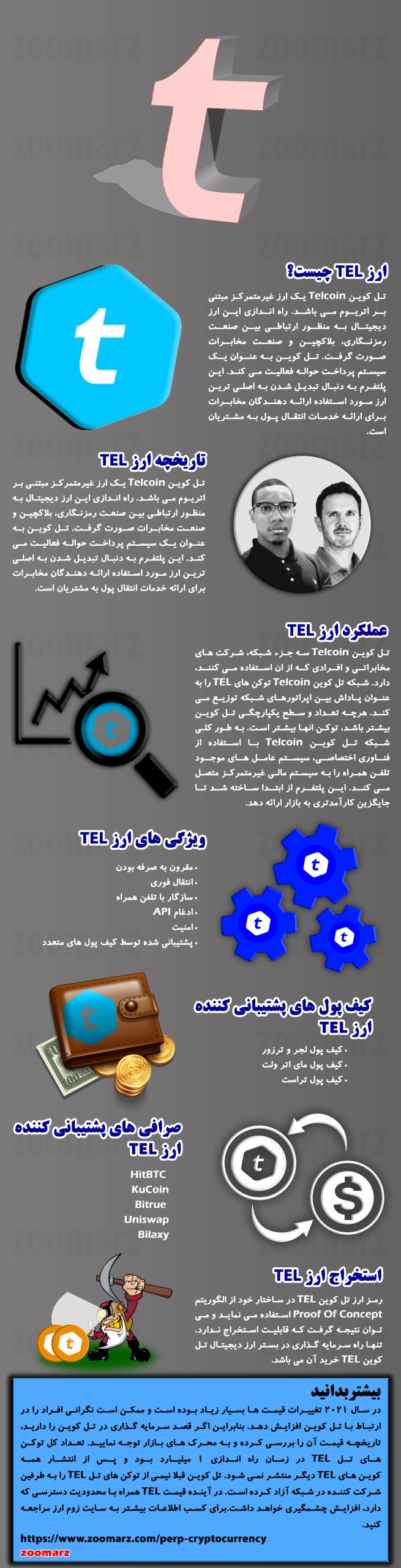 اینفوگرافیک ارز دیجیتال تل کوین TEL