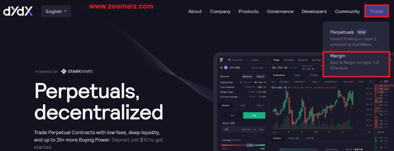 روی گزینه Margin کلیک کنید