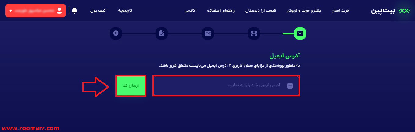ارسال کد