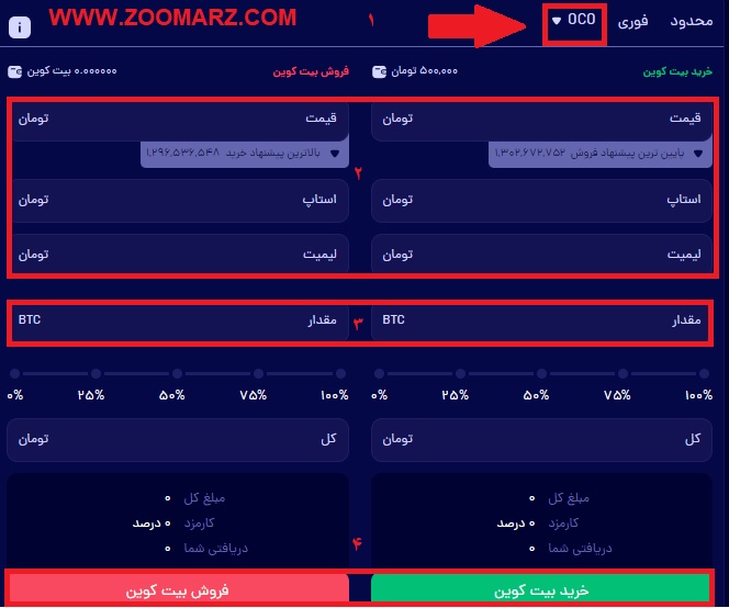 آموزش سفارش OCO