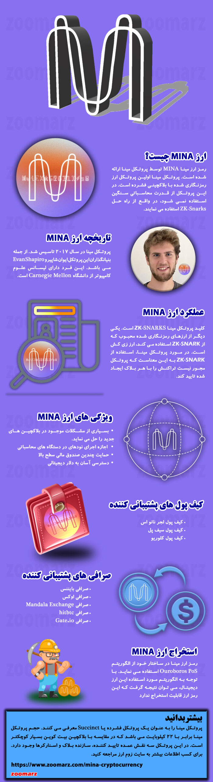 اینفوگرافیک ارز دیجیتال مینا MINA