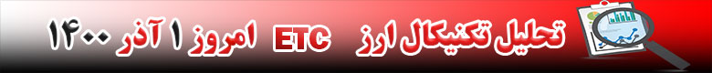 تحلیل تکنیکال ارز اتریوم کلاسیک ETC امروز 1 آذر 1400