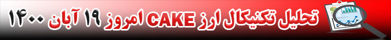 تحلیل تکنیکال ارز کیک CAKE امروز 19 آبان 1400