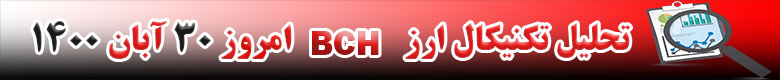 تحلیل تکنیکال ارز بیت کوین کش BCH امروز 30 آبان 1400