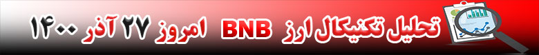 تحلیل تکنیکال ارز بایننس کوین BNB امروز 27 آذر 1400