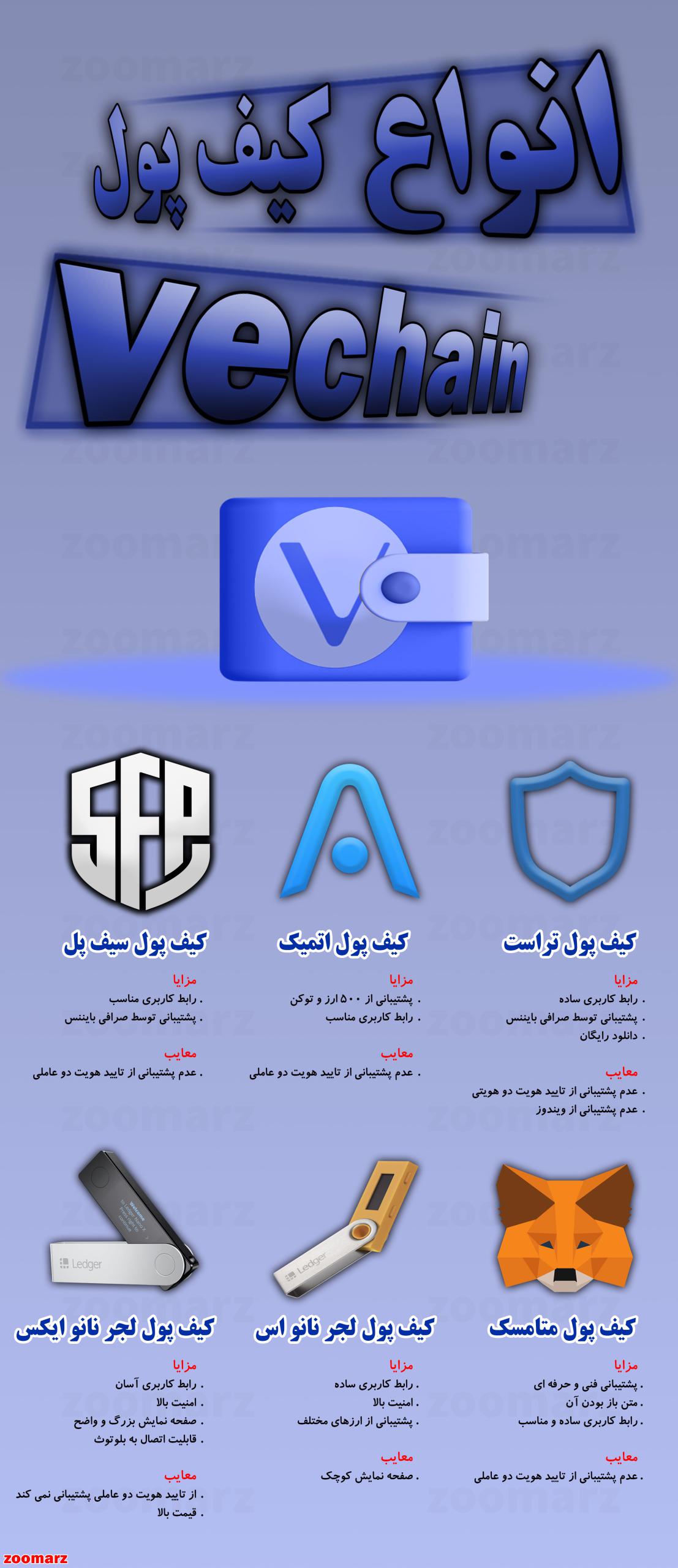 اینفوگرافیک انواع کیف پول vet