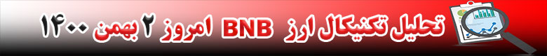 تحلیل تکنیکال ارز بایننس کوین BNB امروز 2 بهمن 1400