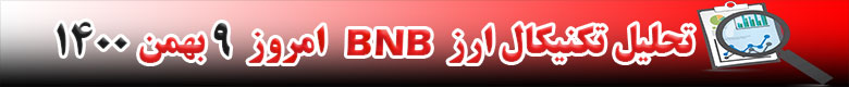 تحلیل تکنیکال ارز بایننس کوین BNB امروز 9 بهمن 1400