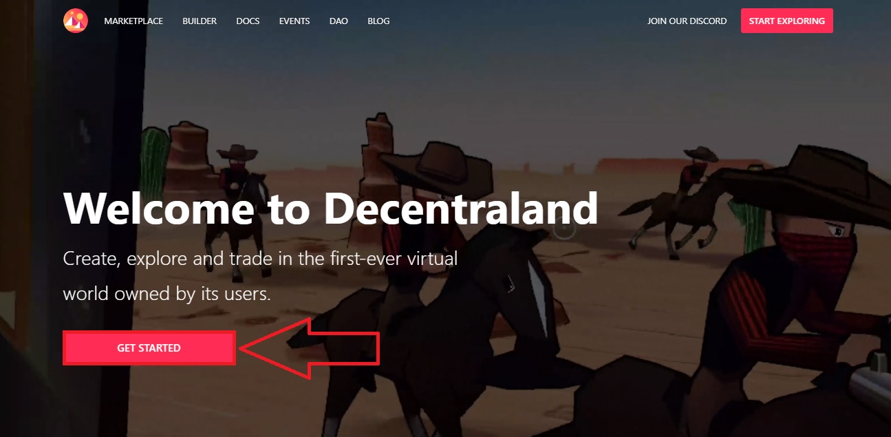 روی گزینه " Get STARTED " کلیک کنید.
