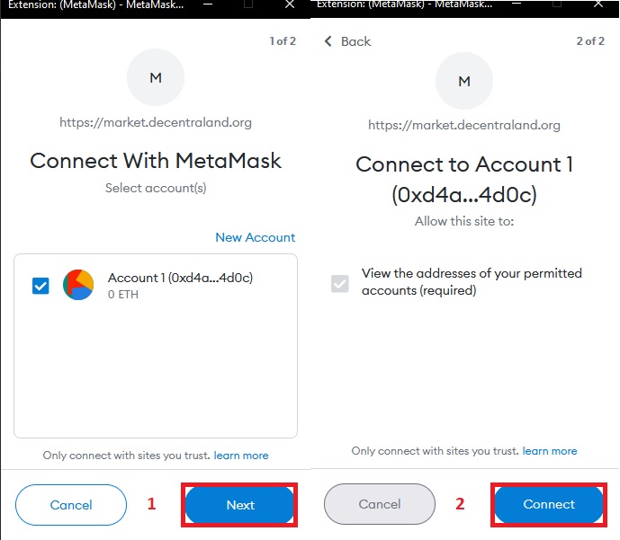 ابتدا بر روی گزینه "Next" کلیک کنید. پس از آن گزینه "Connect" را انتخاب نمایید
