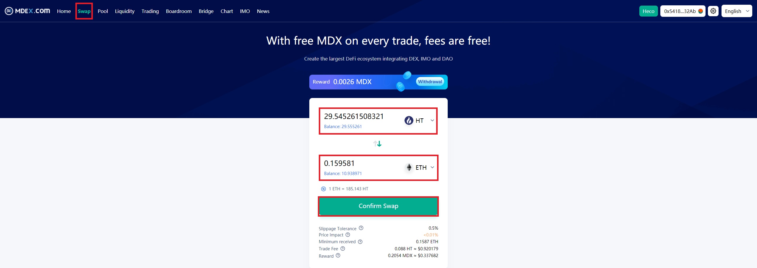 نحوه ترید ارزهای دیجیتال در صرافی ام دکس MDEX