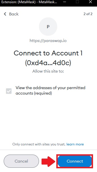 4.در ادامه برای اتصال بر روی گزینه "Connect" کلیک کنید.