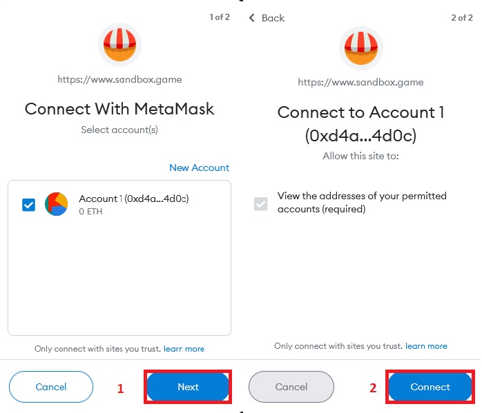 ابتدا گزینه "Next" را انتخاب نموده و در ادامه بر روی گزینه "Connect" کلیک کنید.