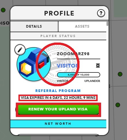 روی گزینه renew your upland visa کلیک کنید