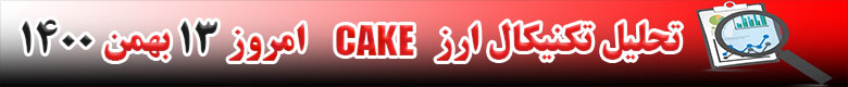 تحلیل تکنیکال ارز کیک CAKE امروز 13 بهمن 1400