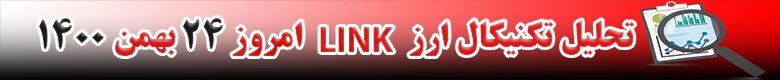 تحلیل تکنیکال ارز لینک LINK امروز 23 بهمن 1400