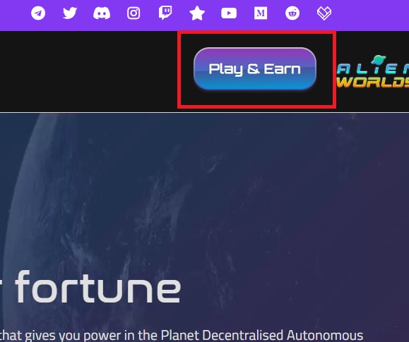 روی گزینه Play & Earn ضربه بزنید