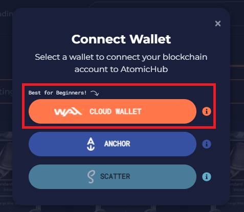 کیف پول WAX را به این سایت متصل کنید