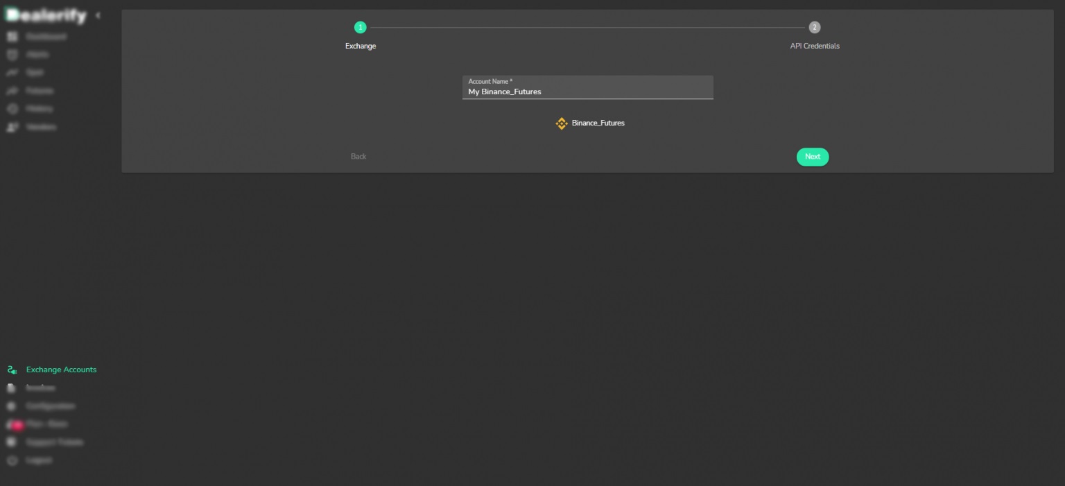 روی حساب بایننس Binance کلیک نمایید