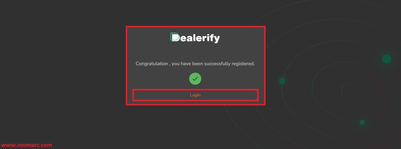 روی گزینه "Login" کلیک کنید