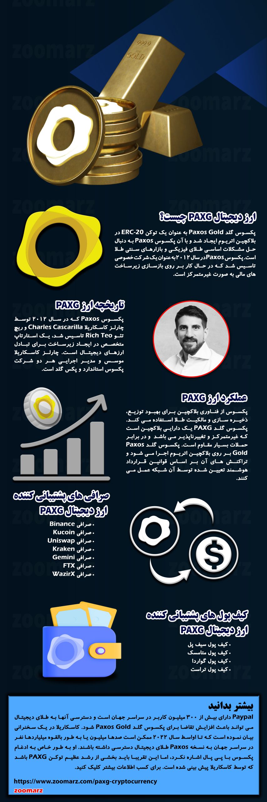 اینفوگرافیک ارز دیجیتال پکسوس گلد PAXG