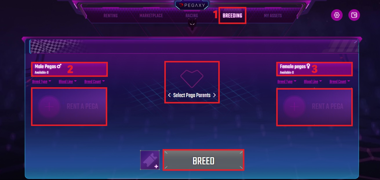بخش Breeding