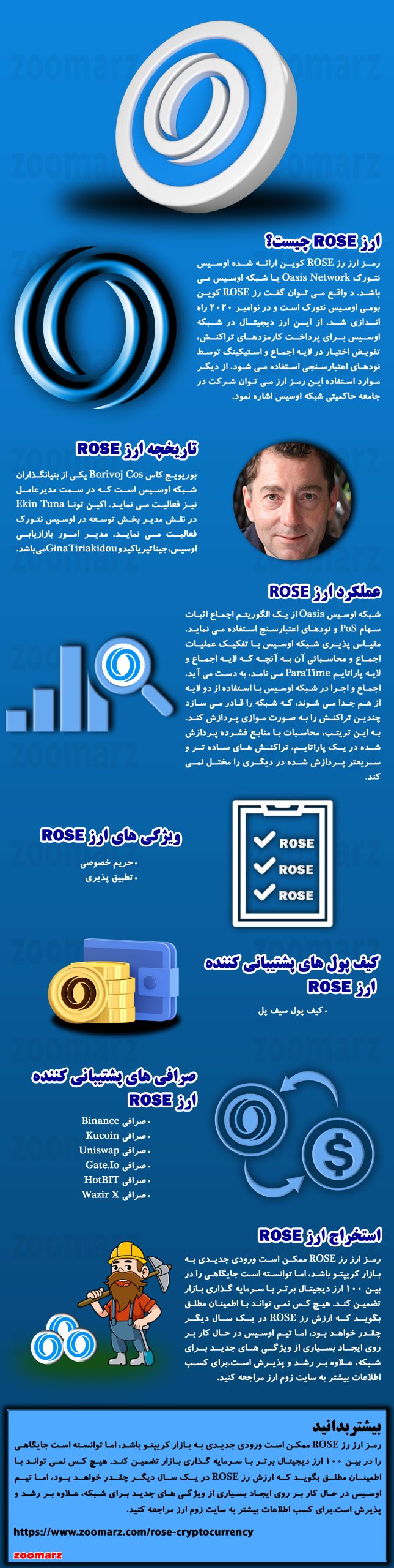 اینفوگرافیک ارز دیجیتال رز ROSE