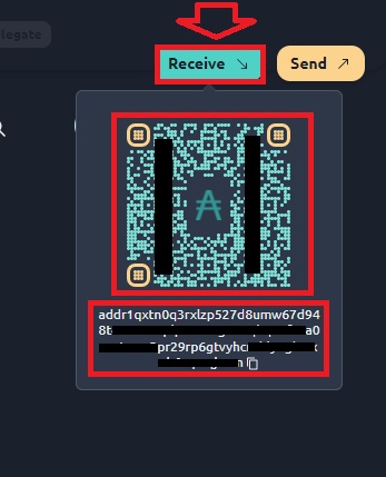 روی گزینه Receive