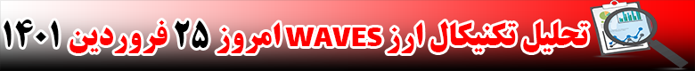 تحلیل تکنیکال ارز وِیوز WAVES امروز 25 فروردین 1401