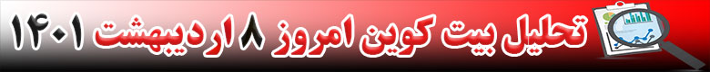 تحلیل تکنیکال ارز بیت کوین BTC امروز 8 اردیبهشت 1401