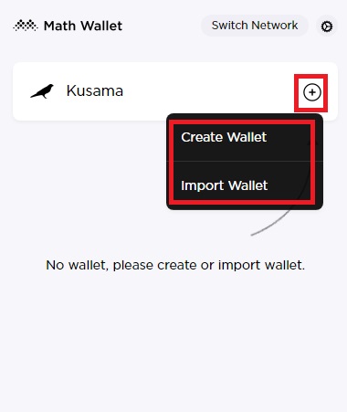 روی گزینه Create wallet کلیک کنید