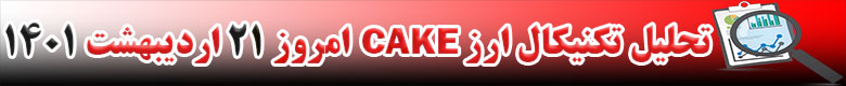 تحلیل تکنیکال ارز کیک CAKE امروز 21 اردیبهشت 1401
